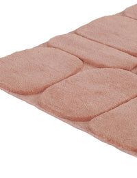 Pebble Pink Geometric Hand-Tufted Wool Rug - Image 4