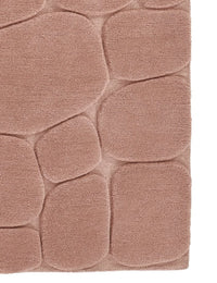 Pebble Pink Geometric Hand-Tufted Wool Rug - Image 5