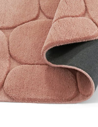 Pebble Pink Geometric Hand-Tufted Wool Rug - Image 6