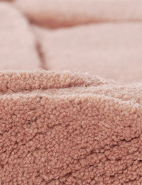 Pebble Pink Geometric Hand-Tufted Wool Rug - Image 8
