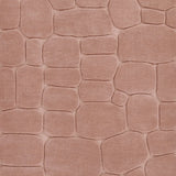 Pebble Pink Geometric Hand-Tufted Wool Rug - Image 9