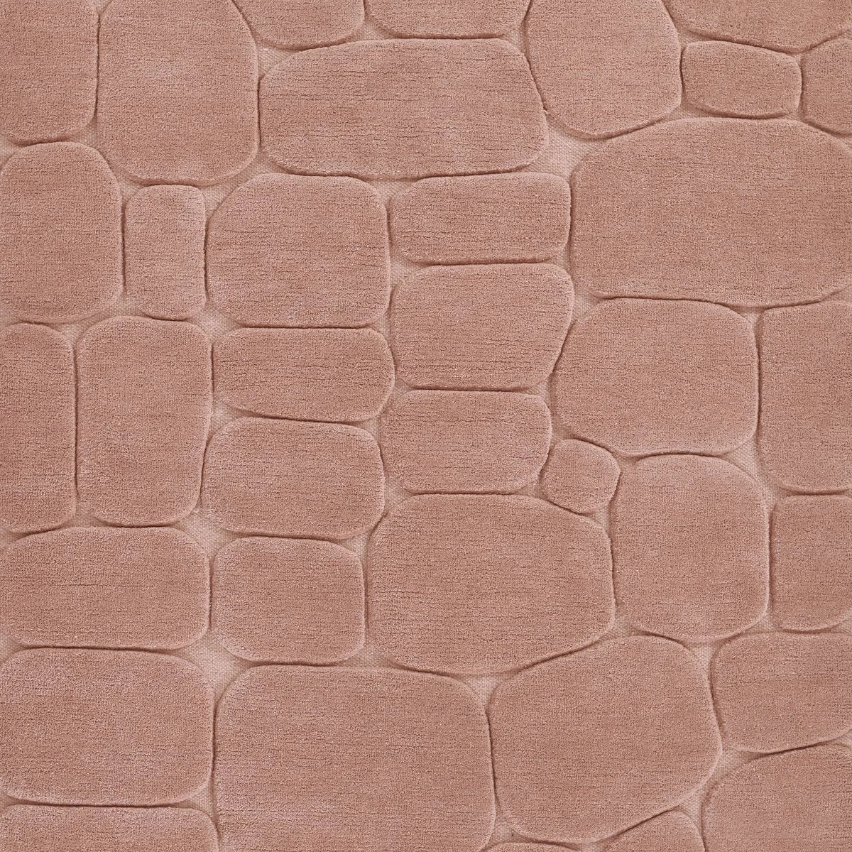 Pebble Pink Geometric Hand-Tufted Wool Rug - Image 9