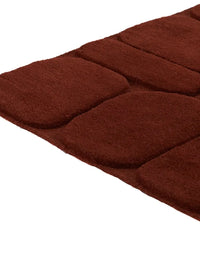 Pebble Rust Geometric Hand-Tufted Wool Rug - Image 3