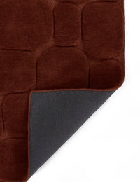Pebble Rust Geometric Hand-Tufted Wool Rug - Image 4