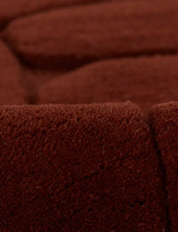 Pebble Rust Geometric Hand-Tufted Wool Rug - Image 6