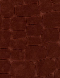 Pebble Rust Geometric Hand-Tufted Wool Rug - Image 7