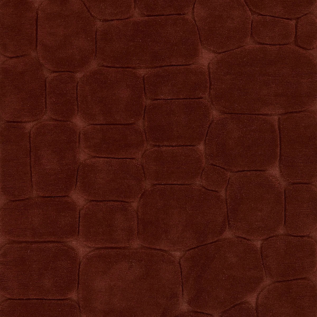 Pebble Rust Geometric Hand-Tufted Wool Rug - Image 7