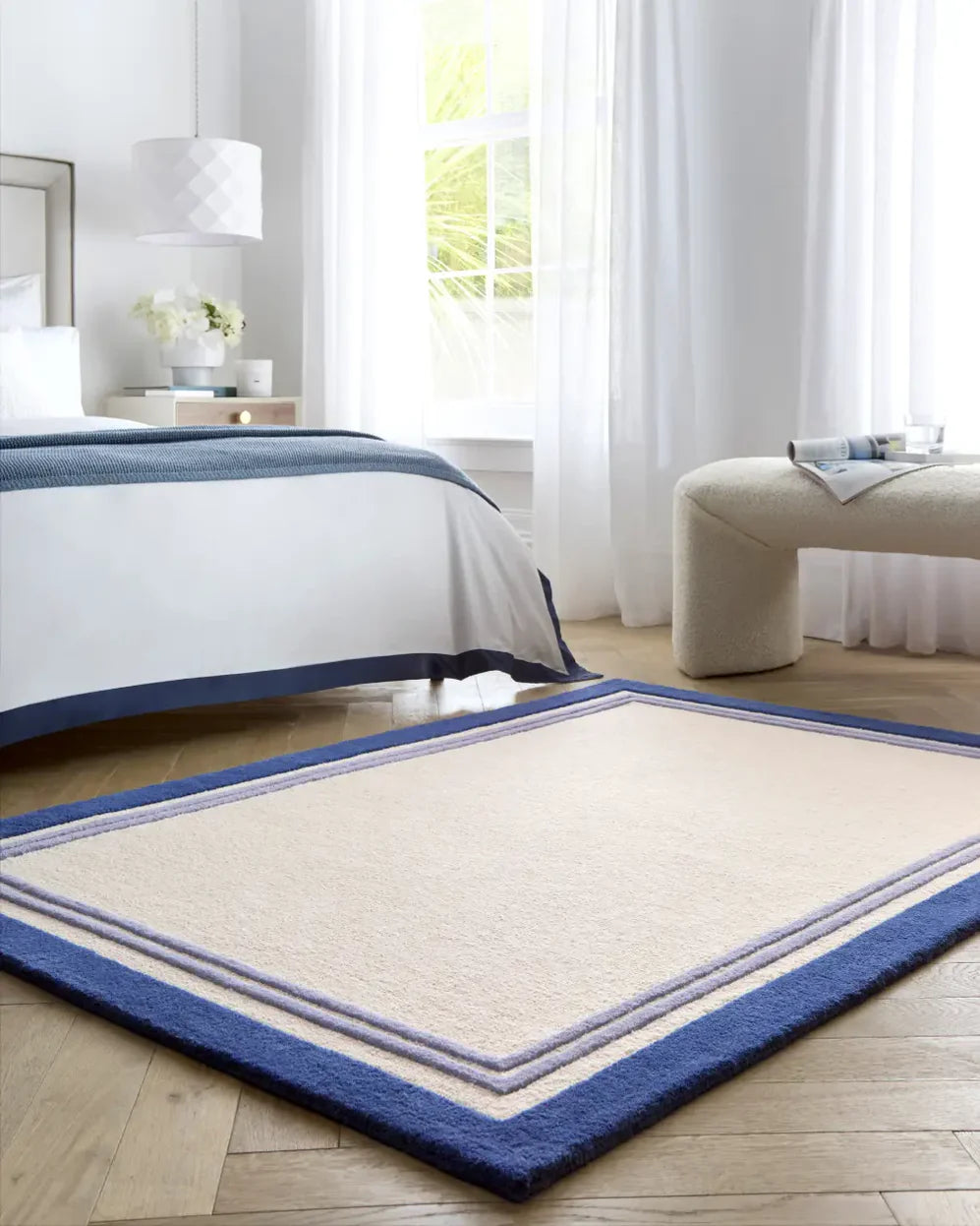 Piper Geometric Hand-Tufted Wool Rug - Image 1