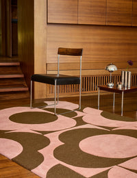 Prism Pink Terracotta Floral Hand-Tufted Wool Rug - Image 2