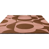 Prism Pink Terracotta Floral Hand-Tufted Wool Rug - Image 3