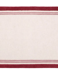 Raspberry Geometric Hand-Tufted Wool Rug - Image 5
