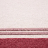 Raspberry Geometric Hand-Tufted Wool Rug - Image 7
