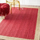 Red Natural Jute Rug - Image 1