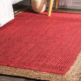 Red Natural Jute Rug - Image 5