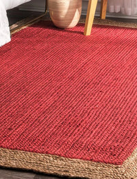 Red Natural Jute Rug - Image 5