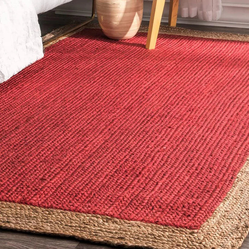 Red Natural Jute Rug - Image 5