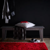 Red Solid Plush Shag Rug - Image 2