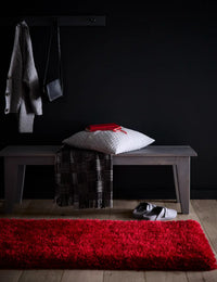 Red Solid Plush Shag Rug - Image 2