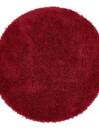 Red Solid Plush Shag Rug - Image 6