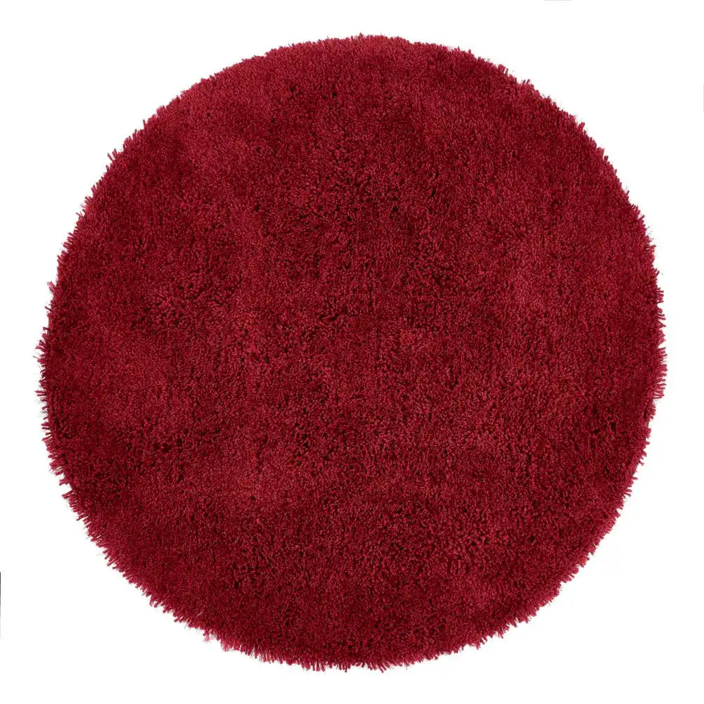Red Solid Plush Shag Rug - Image 6