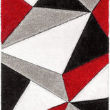 Red Velvet Plush Shag Rug - Image 6