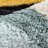 Retro Blue Modern Plush Shag Rug - Image 3