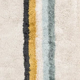 Retro Blue Modern Plush Shag Rug - Image 6