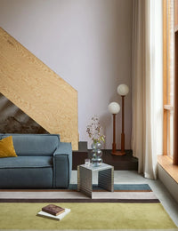 Retro Modern Hand-Tufted Wool Rug - Image 1