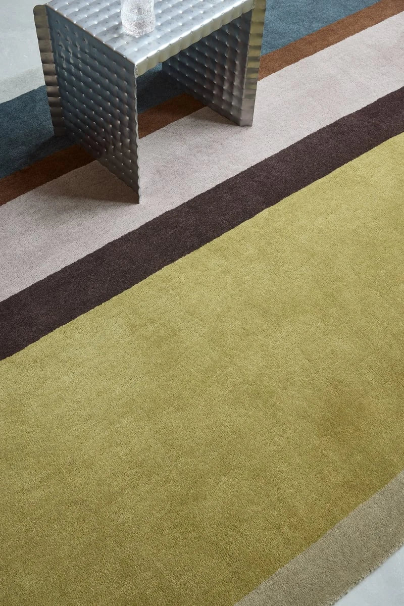 Retro Modern Hand-Tufted Wool Rug - Image 3