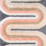 Retro Pastel Modern Plush Shag Rug - Image 2