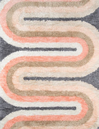 Retro Pastel Modern Plush Shag Rug - Image 2