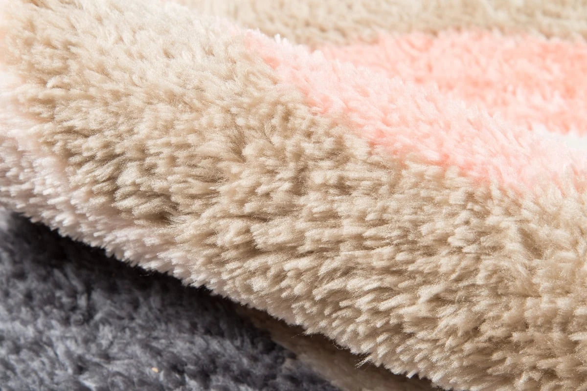 Retro Pastel Modern Plush Shag Rug - Image 3
