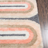Retro Pastel Modern Plush Shag Rug - Image 5