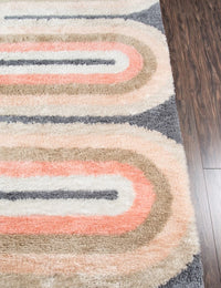Retro Pastel Modern Plush Shag Rug - Image 5