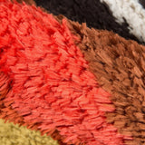 Retro Red Modern Plush Shag Rug - Image 2
