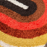 Retro Red Modern Plush Shag Rug - Image 3