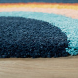 Retro Rust Modern Plush Shag Rug - Image 2
