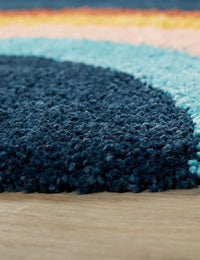 Retro Rust Modern Plush Shag Rug - Image 2