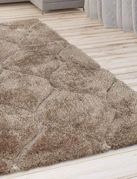 Ripple BEIGE Ripple Collection Plush Shag Rug - Image 4