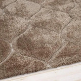Ripple BEIGE Ripple Collection Plush Shag Rug - Image 6