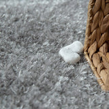 Ripple Charcoal Grey Ripple Plush Shag Rug - Image 2