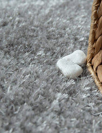 Ripple Charcoal Grey Ripple Plush Shag Rug - Image 2