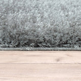 Ripple Charcoal Grey Ripple Plush Shag Rug - Image 3