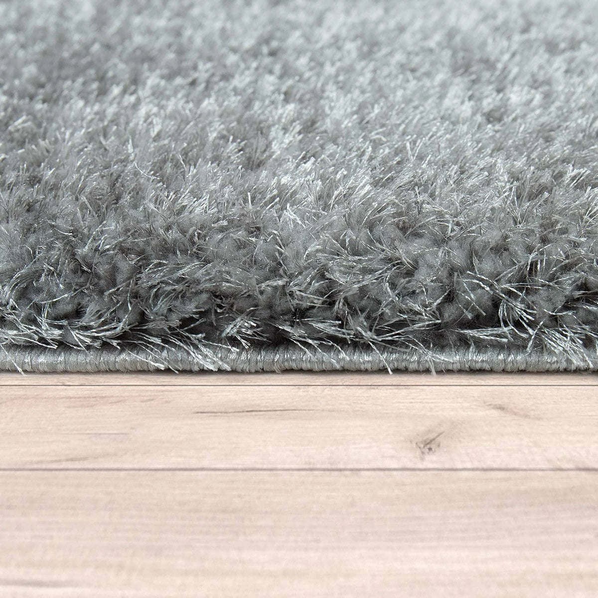 Ripple Charcoal Grey Ripple Plush Shag Rug - Image 3