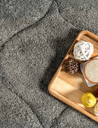 Ripple Dark Grey Ripple Collection Plush Shag Rug - Image 5