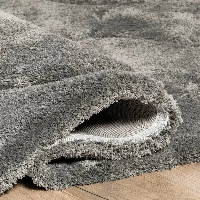 Ripple Dark Grey Ripple Collection Plush Shag Rug - Image 8
