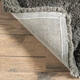 Ripple Dark Grey Ripple Collection Plush Shag Rug - Image 9