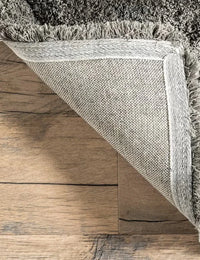 Ripple Dark Grey Ripple Collection Plush Shag Rug - Image 9