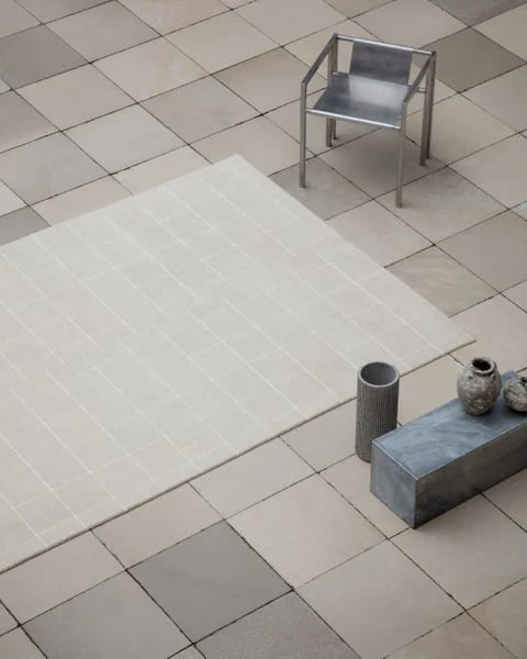 Ripple Geometric Hand-Tufted Wool Rug - Image 3