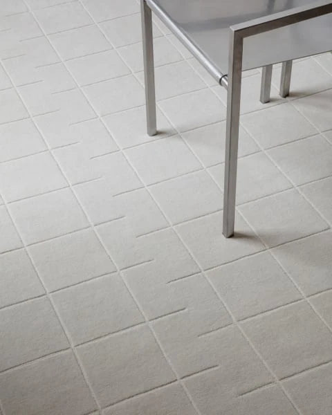 Ripple Geometric Hand-Tufted Wool Rug - Image 4